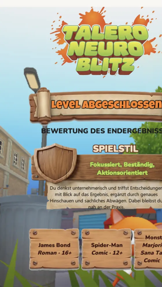 Ergebnis der Buch-Edition von Neuro-Blitz: drei Bücher zum Weiterlesen